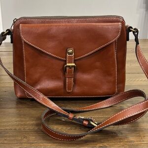 Patricia Nash Brown Leather Crossbody Bag